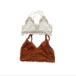 Size large bralette’s tops